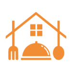 Signet des Ingolstädter Küchenstudios: Haus mit Besteck